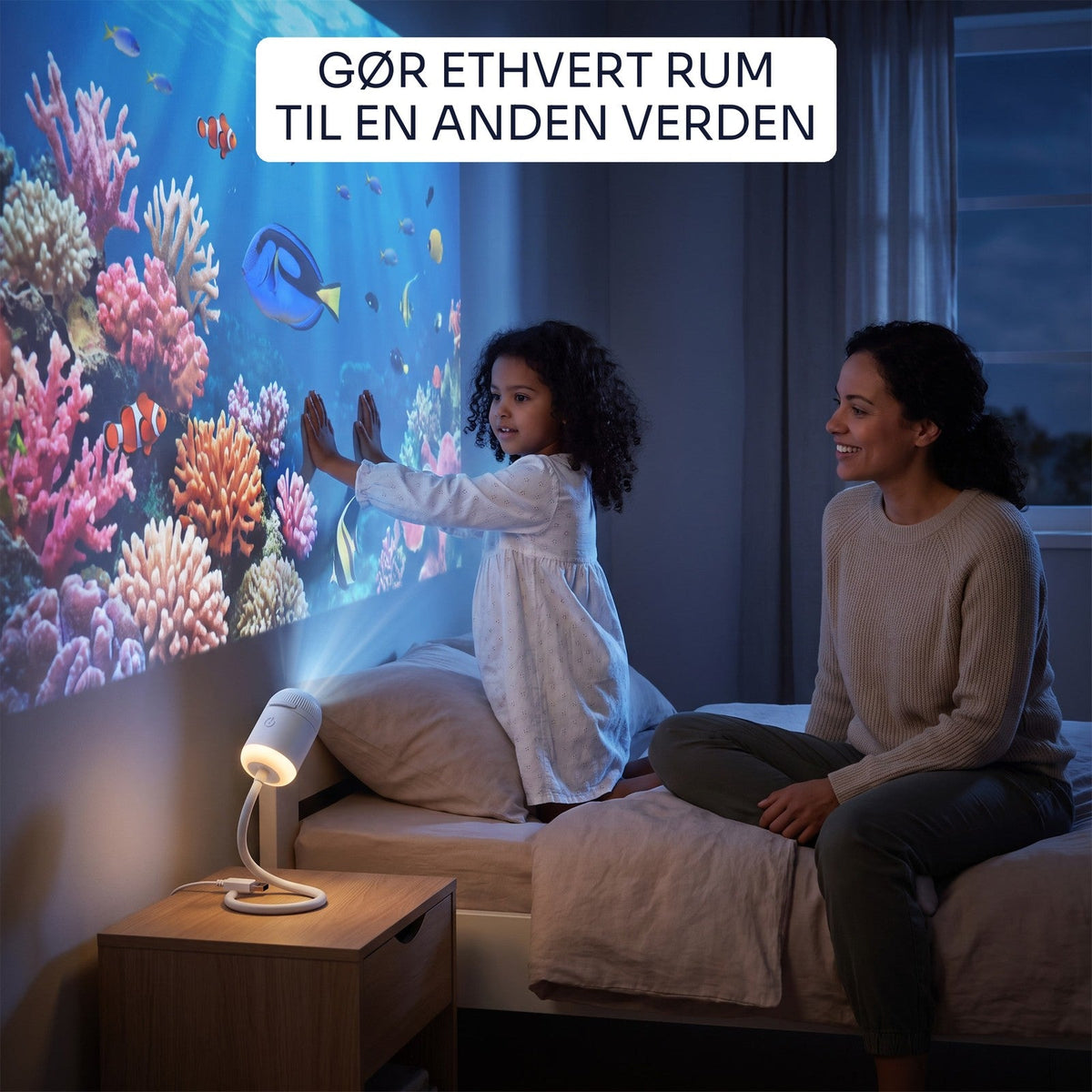 Starly gør væggen på et børneværelse til et koralrev